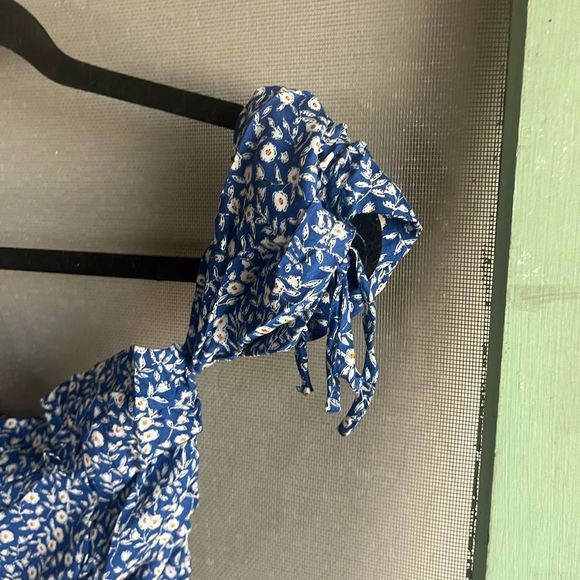 Lulus Summer Vibes Floral Print Off The Shoulder Crop Top Size M NWT - Picture 6 of 8